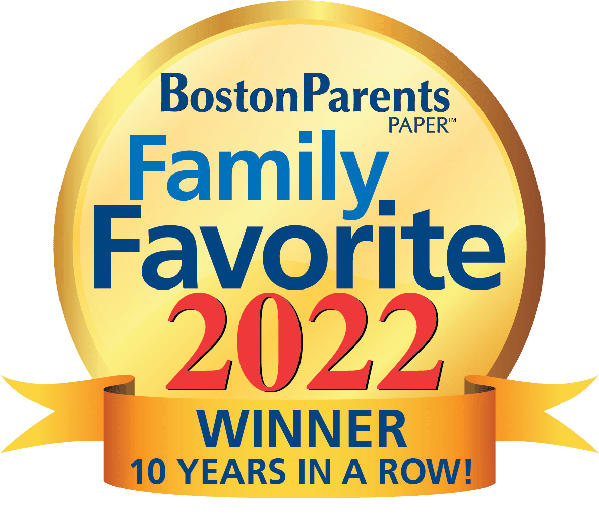 Boston Badge - 10 years Bostons Family Favorite Winner